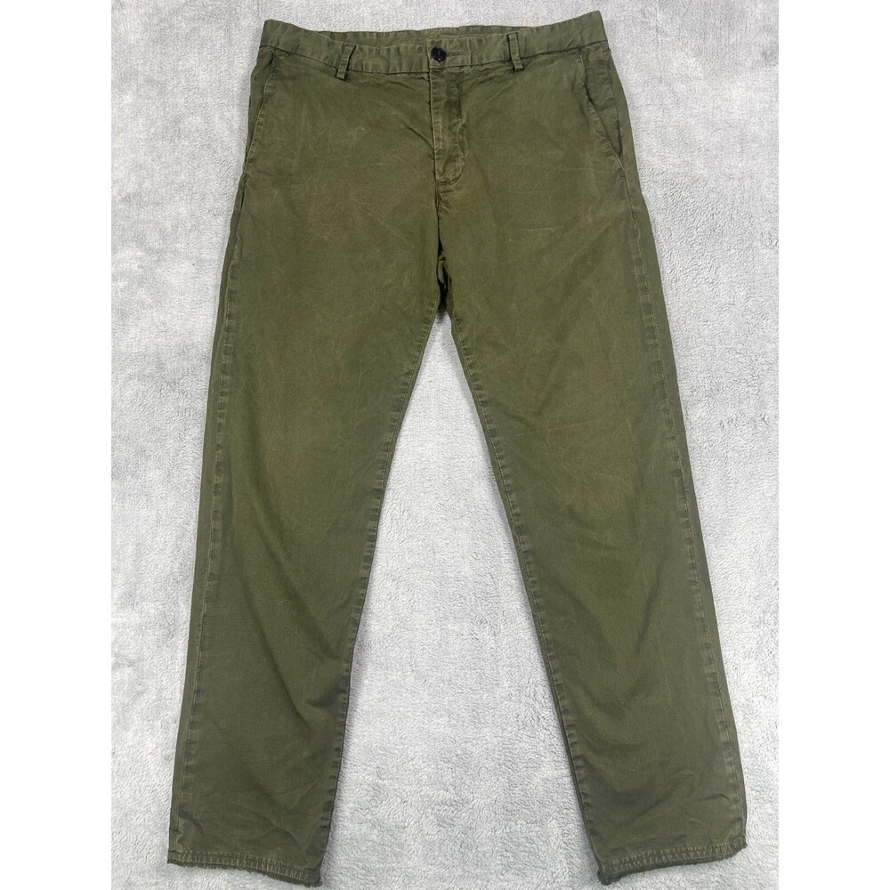 Zadig & Voltaire Pants Women 42 Olive Green‎ Pao Spi Chino Straight Leg Cotton
